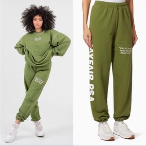 Mayfair The Label PSA Green Sweatpants